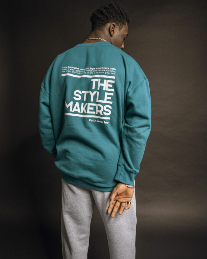 Sweatshirt OS275 Πετρόλ