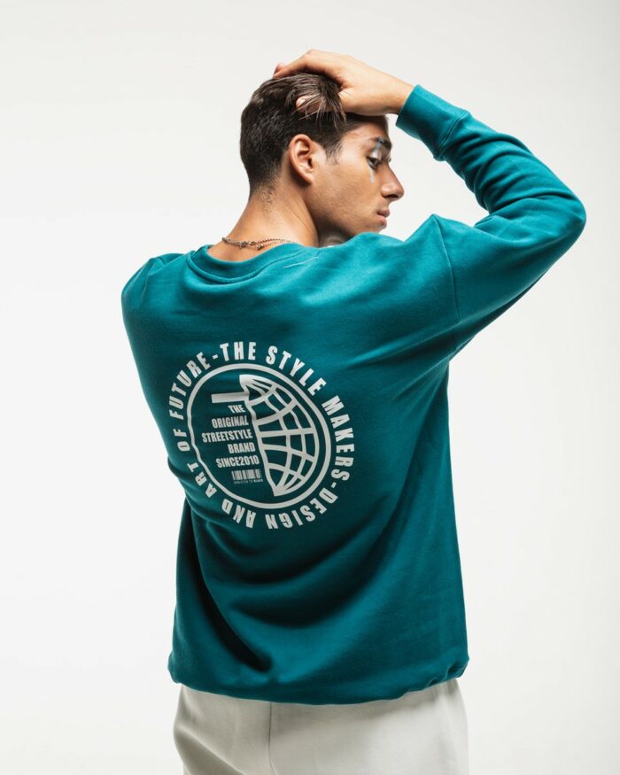Sweatshirt OS323 Πετρόλ