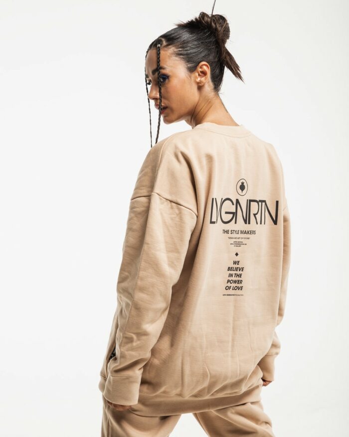 Oversized Sweatshirt OS324 Nude