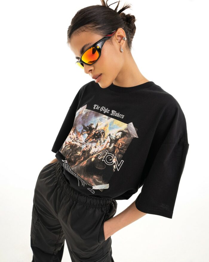 T-Shirt Boyfriend TLO342 Black
