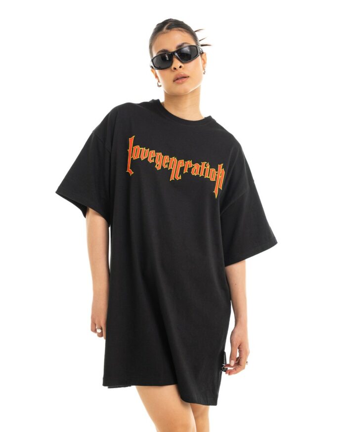 Oversized Dress D336D Black