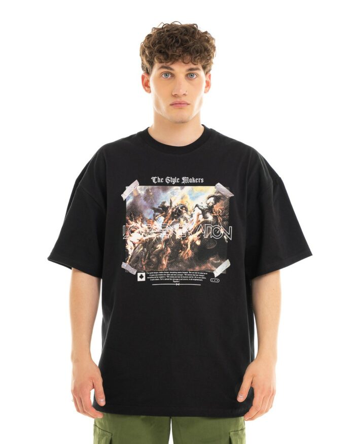 Oversized T-Shirt TLO342 Black
