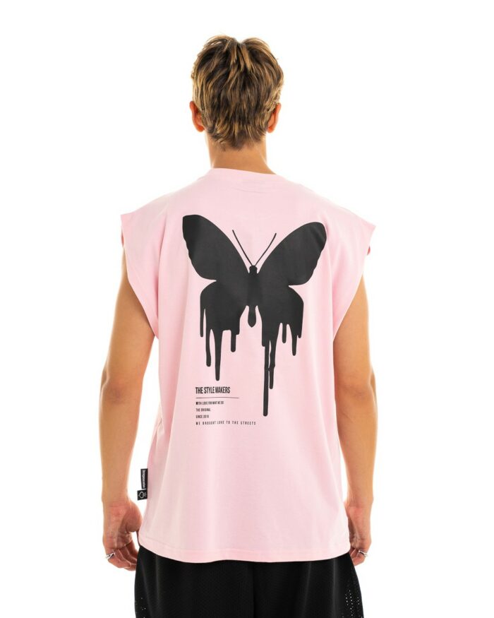 Oversized Vest V325 Pink