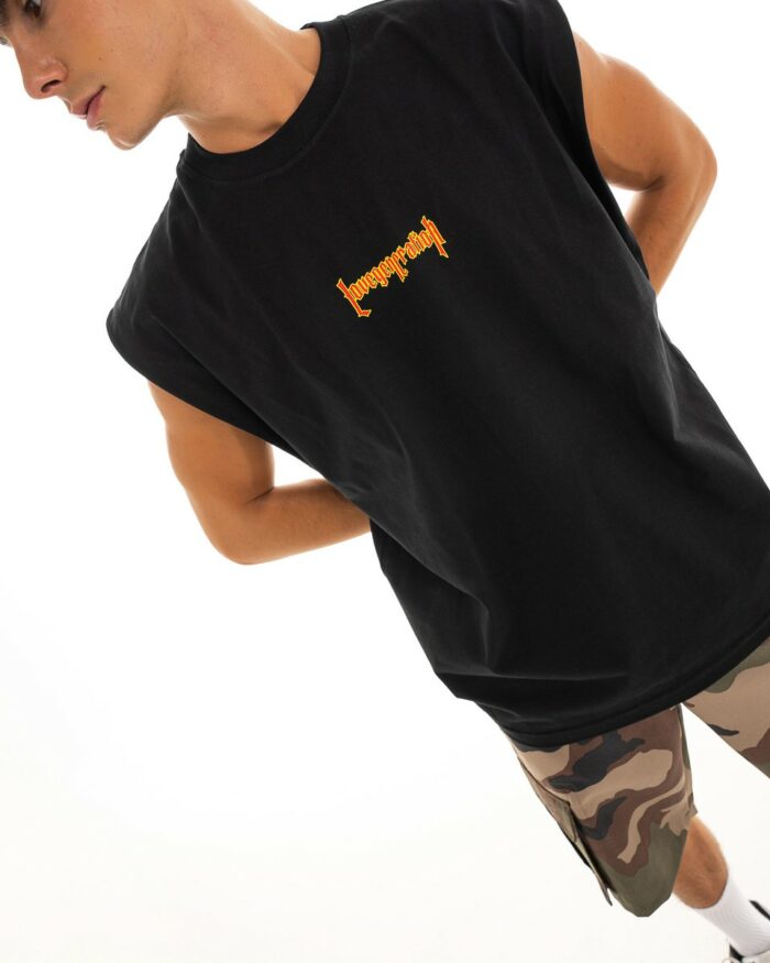 Oversized Vest V336D Black