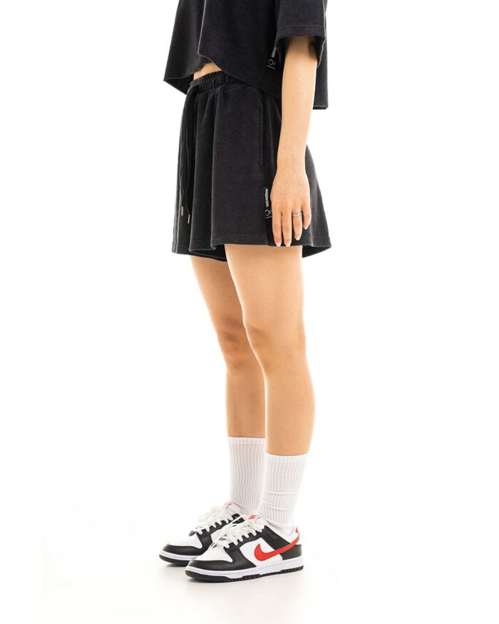 Woman Shorts Towel Black