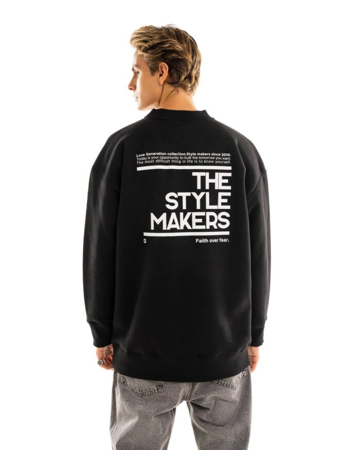Oversized Sweatshirt OS275 Black