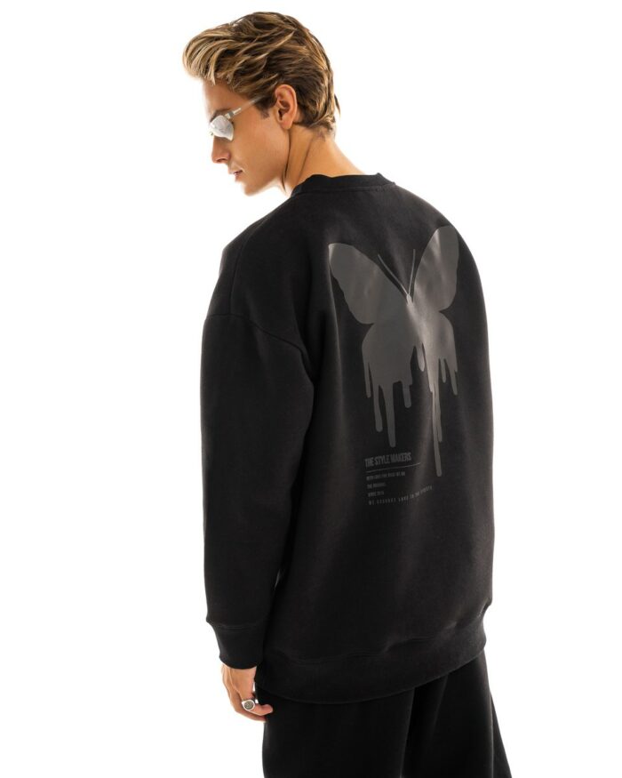 Oversized Sweatshirt OS325B Black