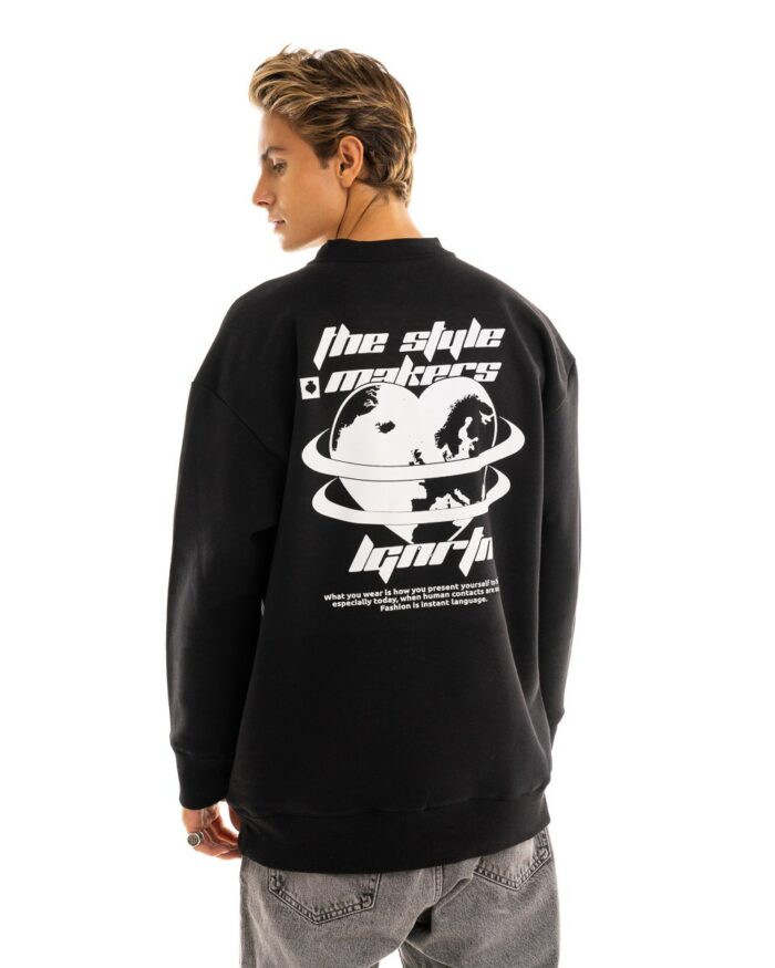 Oversized Sweatshirt OS354 Black