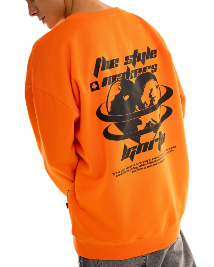 Oversized Sweatshirt OS354 Orange