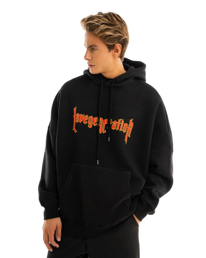 Super Oversized Hoodie HS336 Black