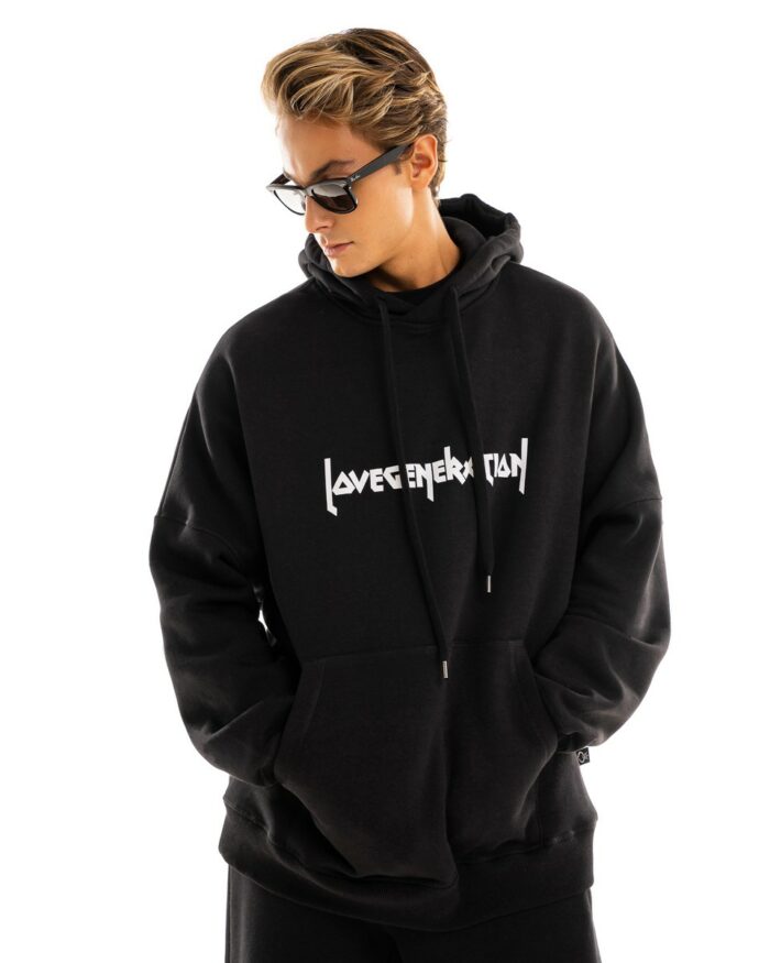 Super Oversized Hoodie HS361 Black