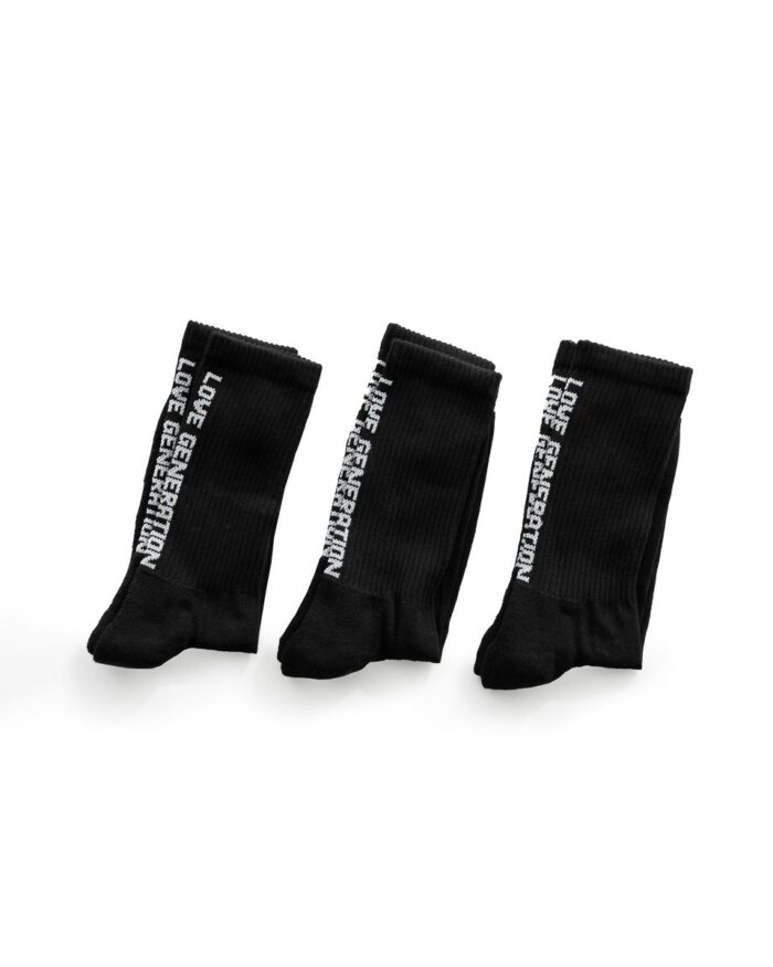 Socks Line Black 3 Pack