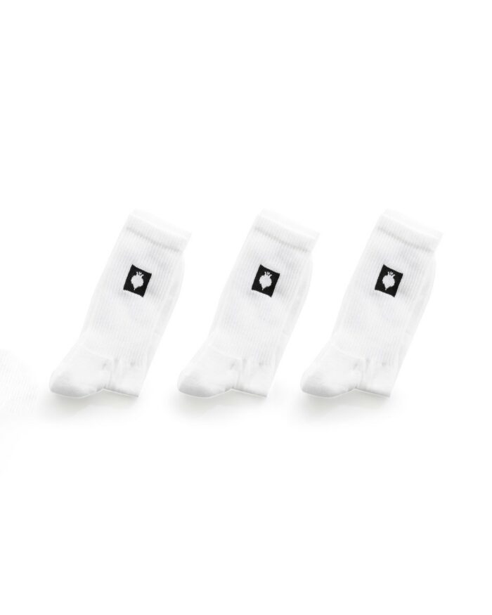 Socks Square White 3 Pack