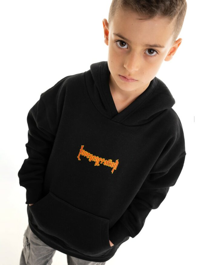 Kids Hoodie KH336D Black
