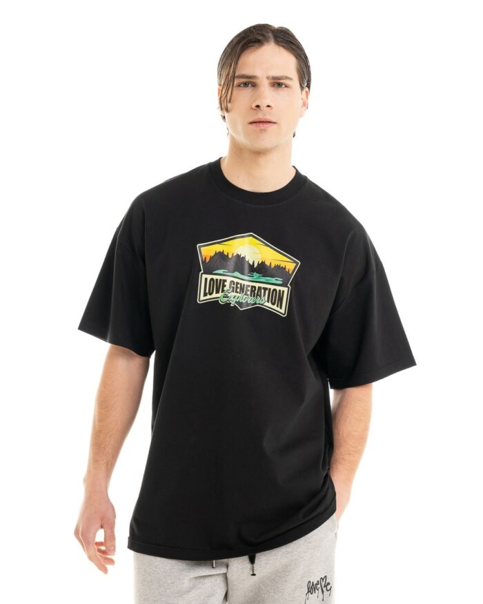 Oversized T-shirt TLO368 Black