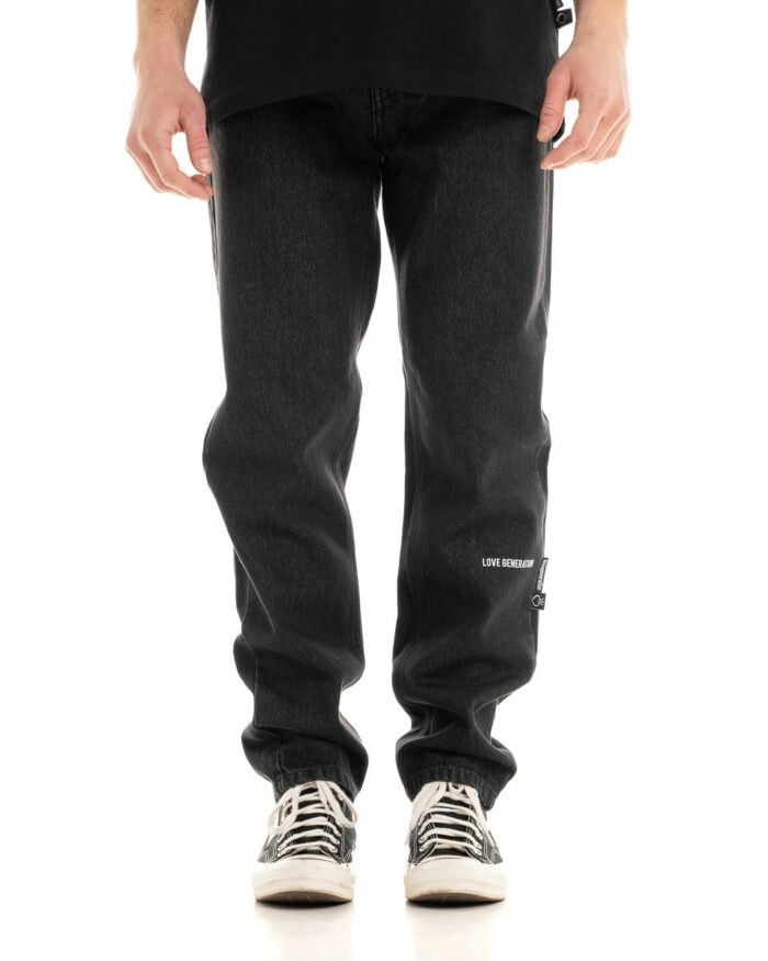 Jeans Black Vintage Straight Fit 365