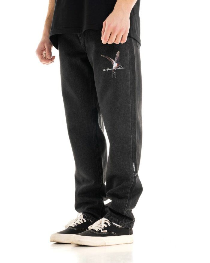 Jeans Black Vintage Straight Fit 367