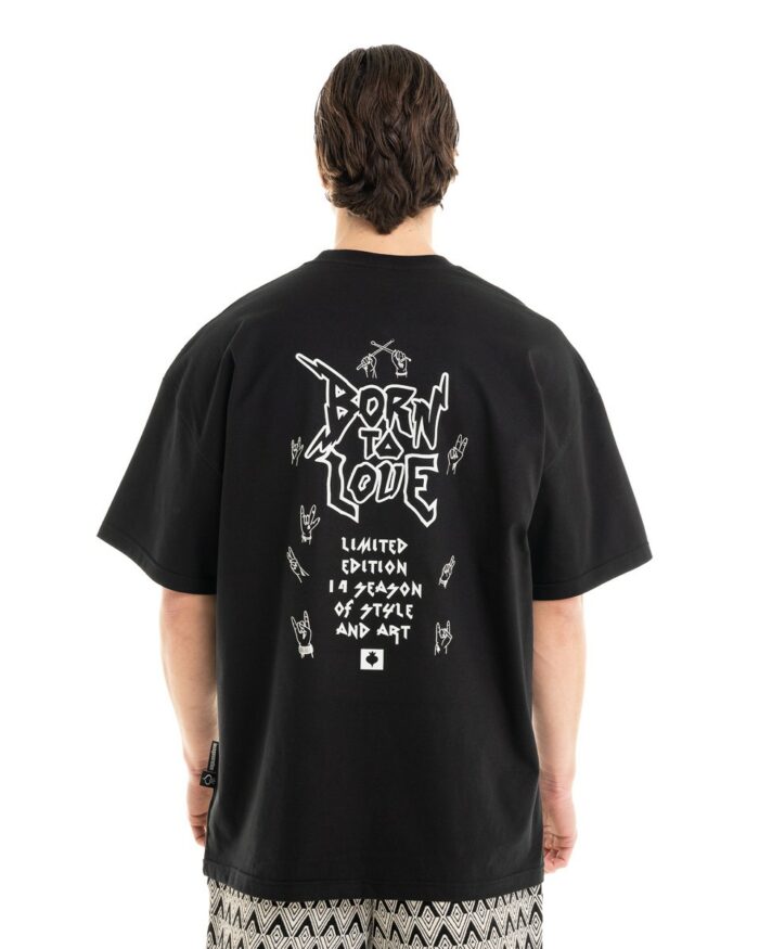 Oversized T-shirt TLO376 Black