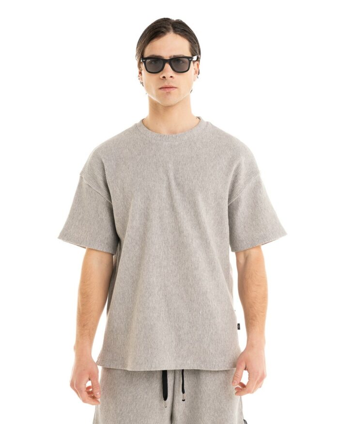 Oversized T-shirt Ζακάρ Grey