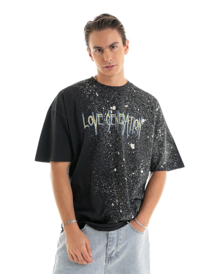 Oversized T-shirt TDO382 Black