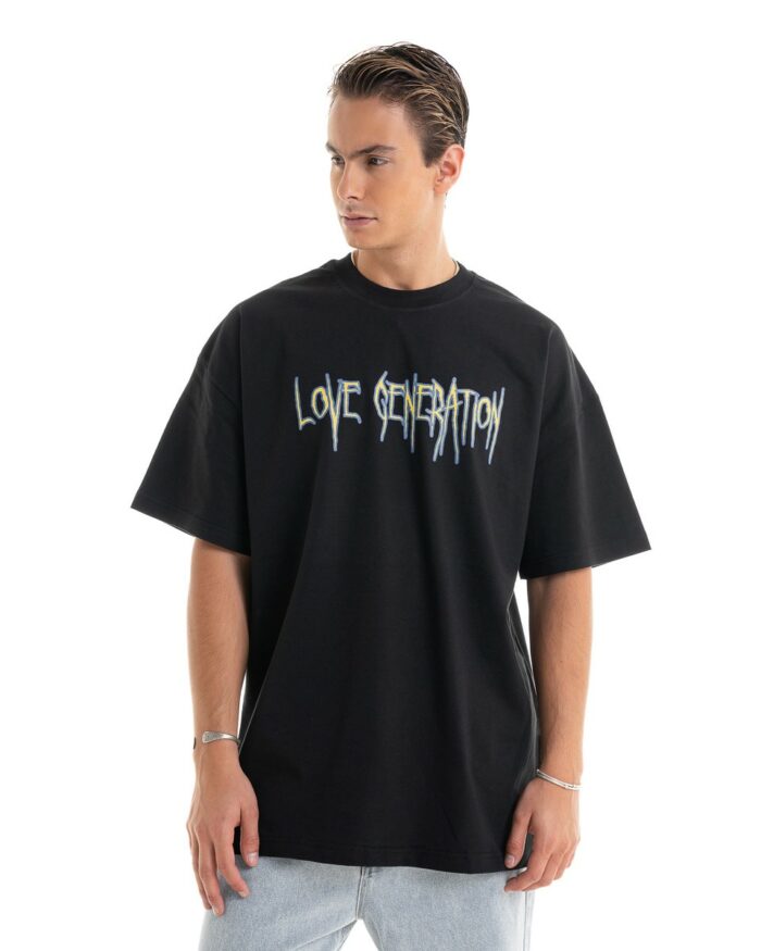 Oversized T-shirt TLO382 Black