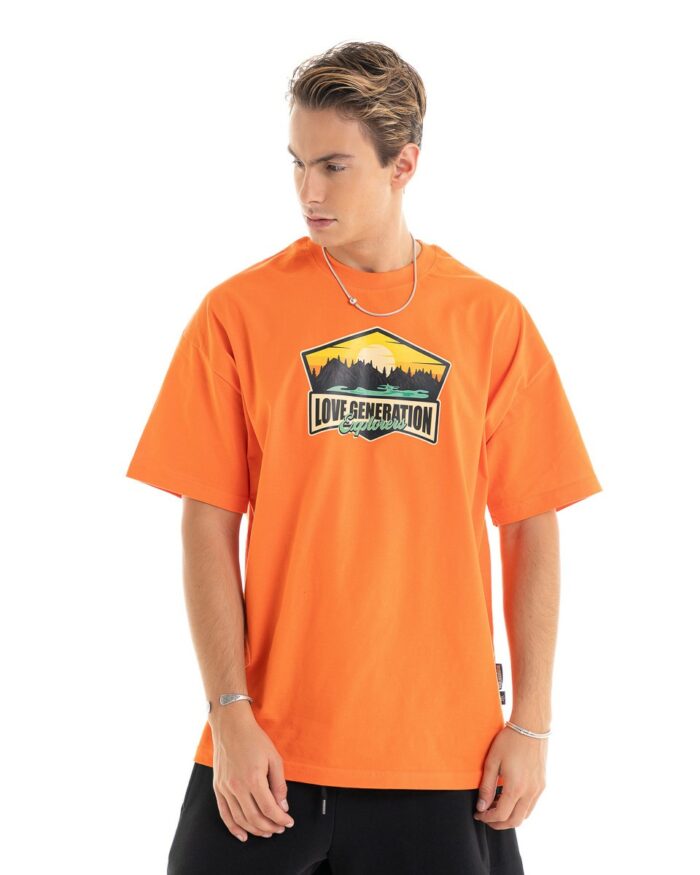 Oversized T-shirt TLO368 Orange