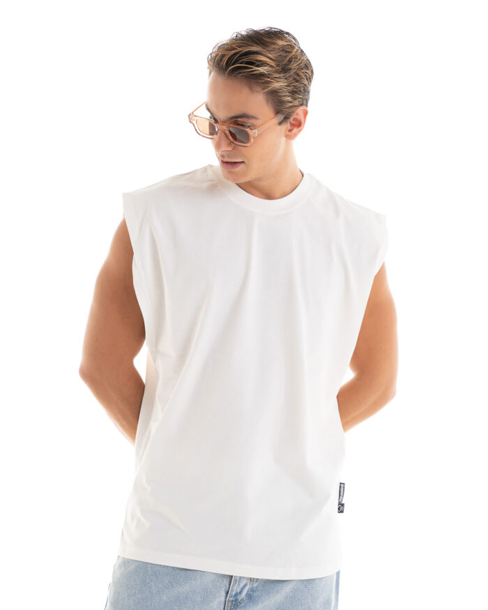 Oversized Vest V000 Off-White