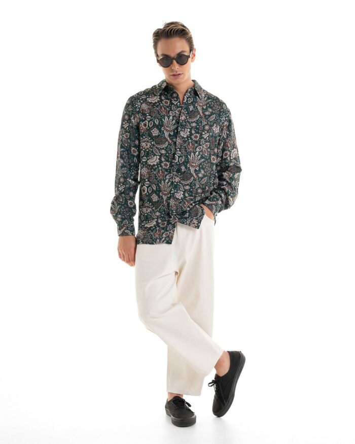 Shirt Long Fit Emerald