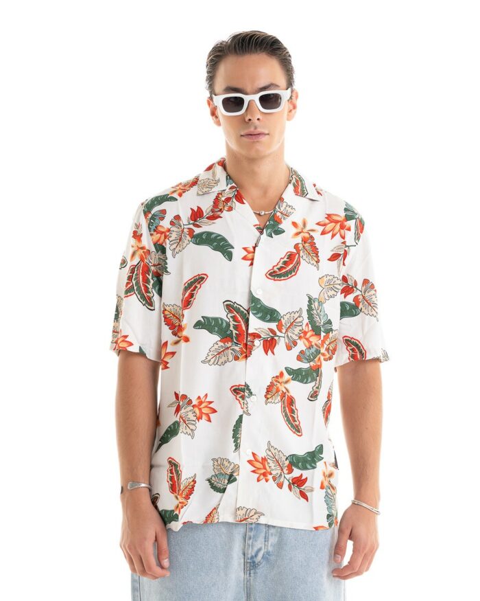 Short Sleeve Shirt Summer Flower
