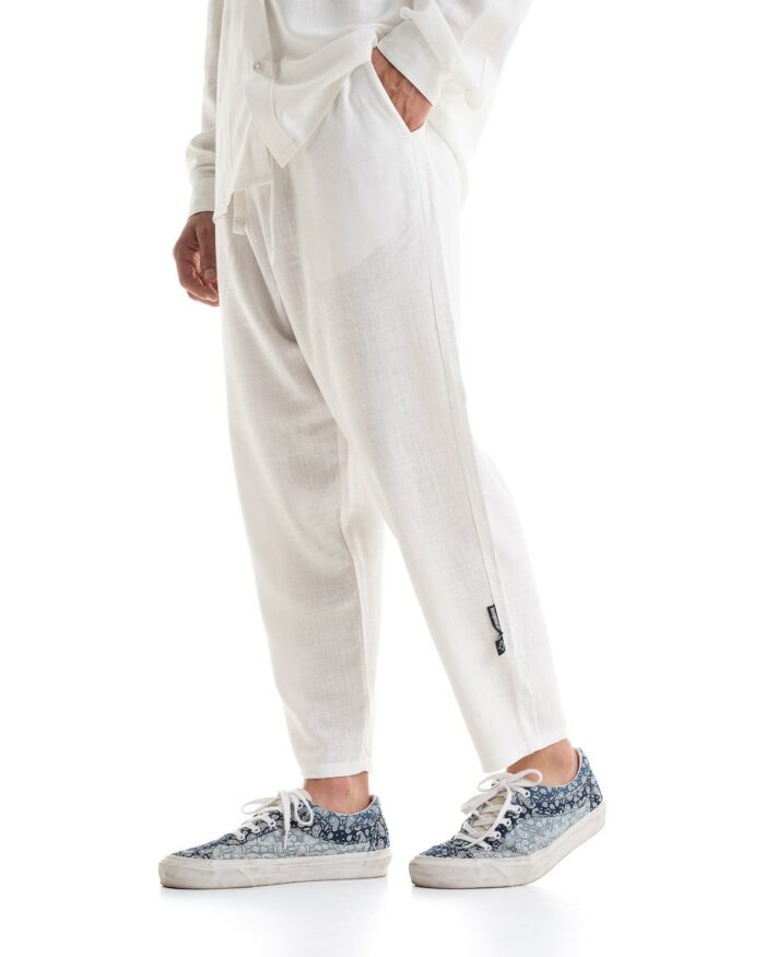 Παντελόνι Λινό Off-White