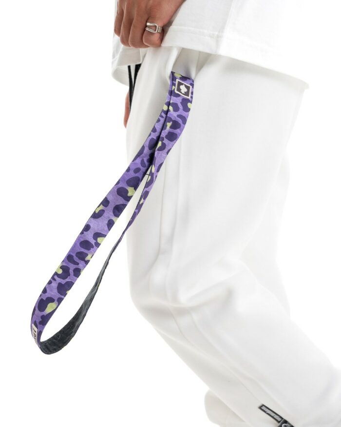 Handmade Keychain Leopard - Purple