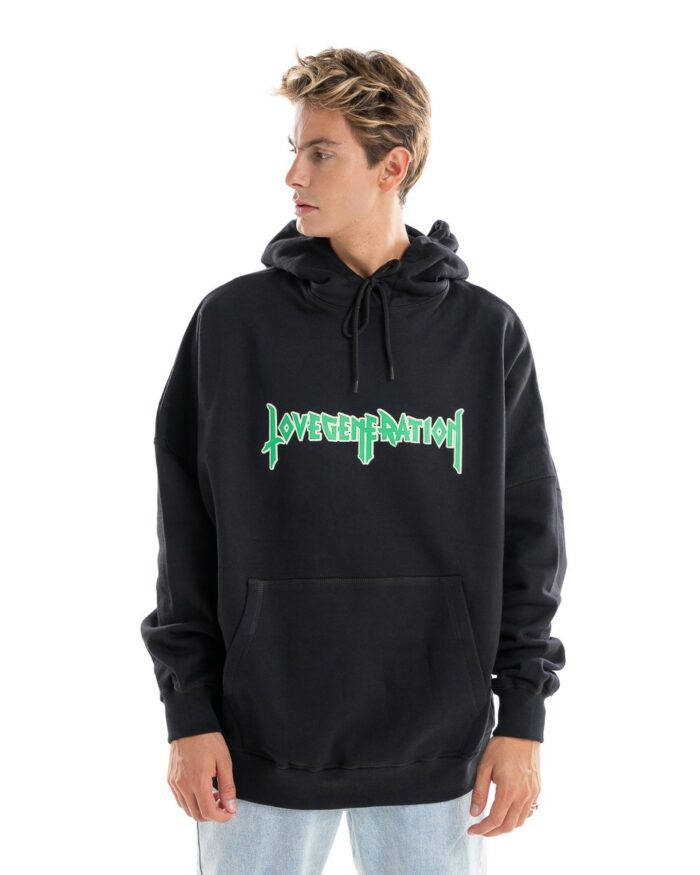 Super Oversized Hoodie HS398G Black