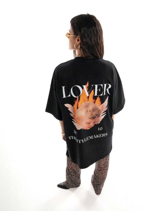 T-Shirt Boyfriend TLO407 Black