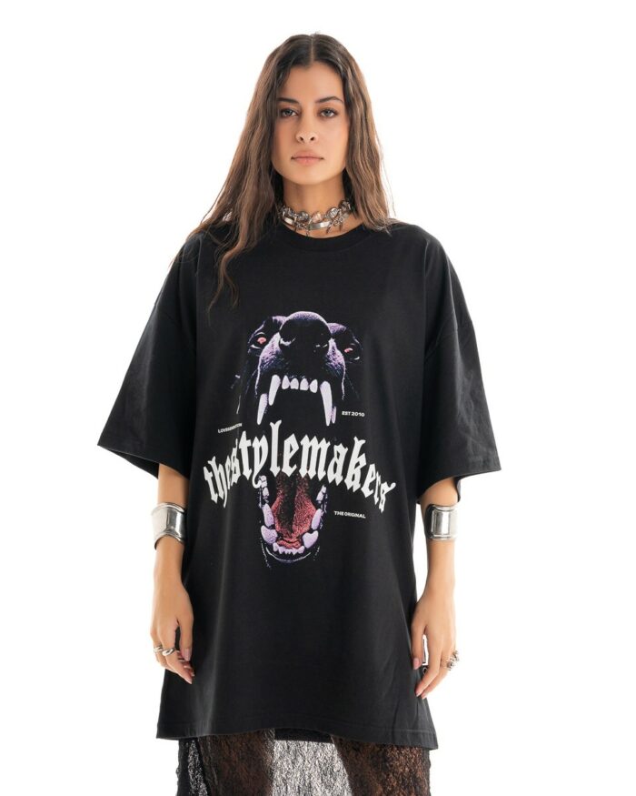 T-Shirt Boyfriend TLO408 Black