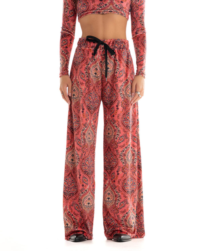 Velvet Καμπάνα Φόρμα Carpet Red