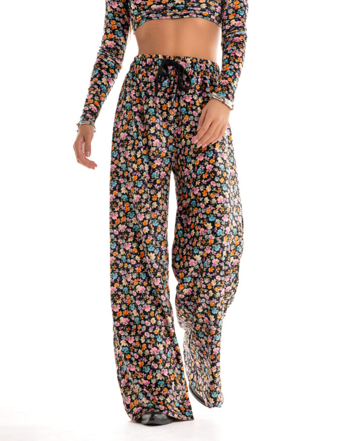 Velvet Καμπάνα Φόρμα Flowers Print