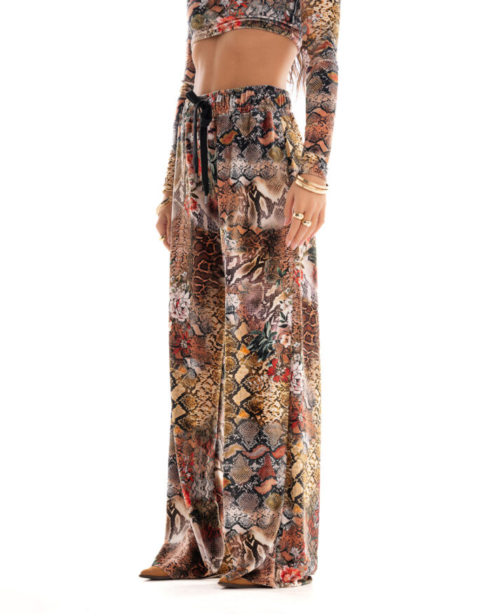 Velvet Καμπάνα Φόρμα Snake Print