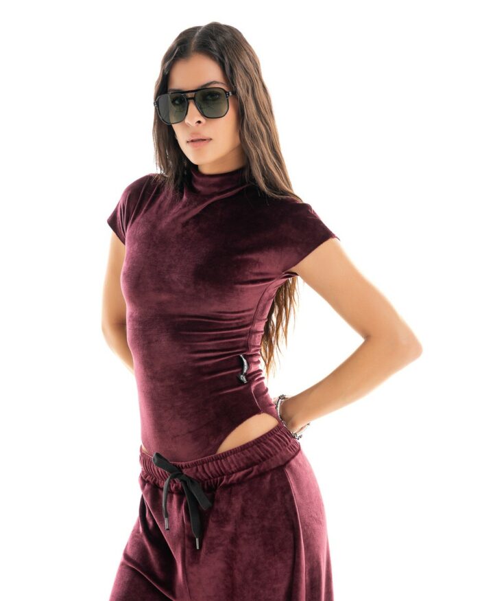 Κορμάκι Velvet Bordeaux