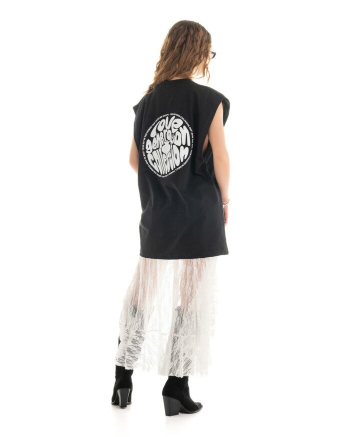 Boyfriend Vest V415 Black
