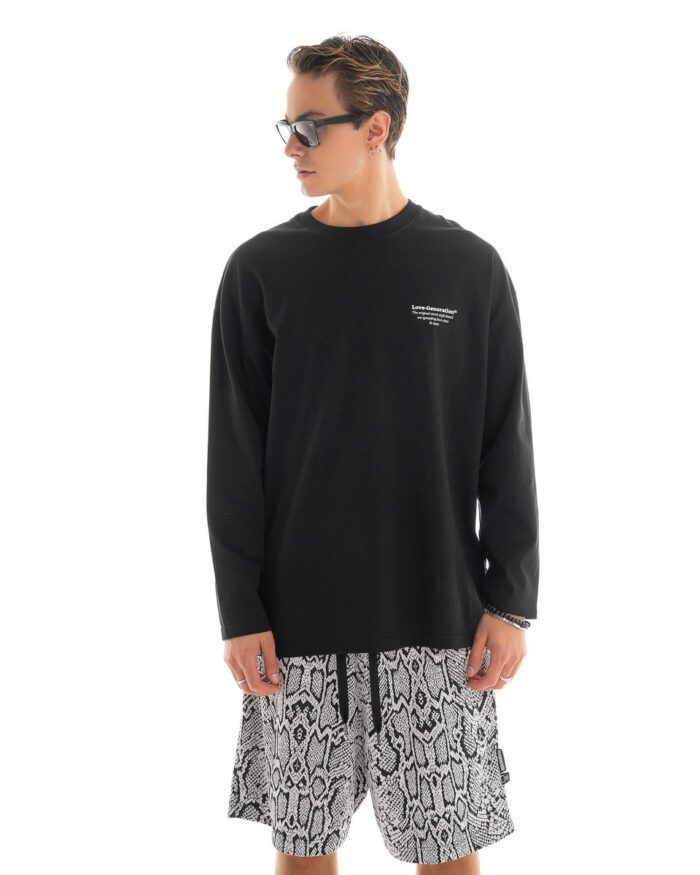 Long T-Shirt TLL414 Black