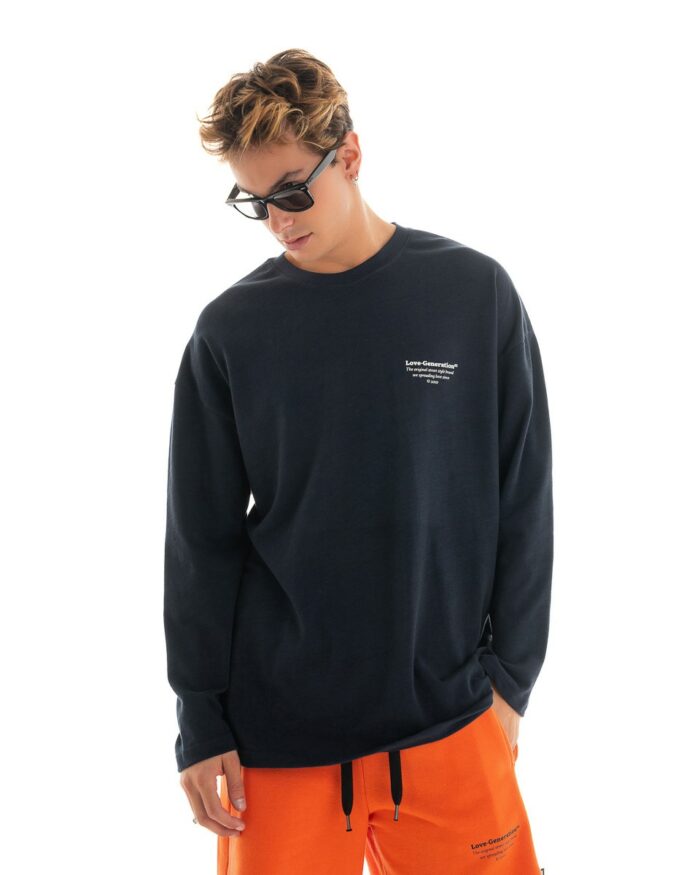 Long T-Shirt TLL414 Navy Blue