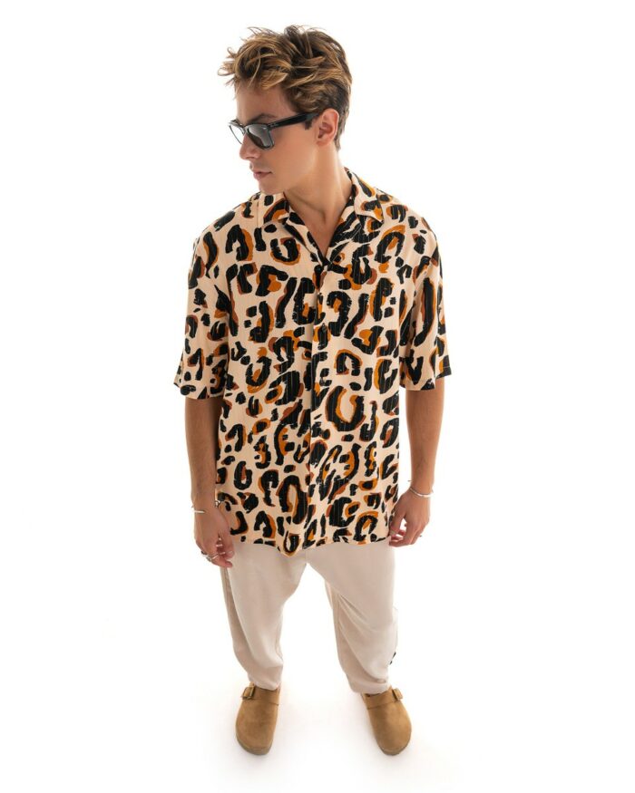 Oversized Shirt Leopard