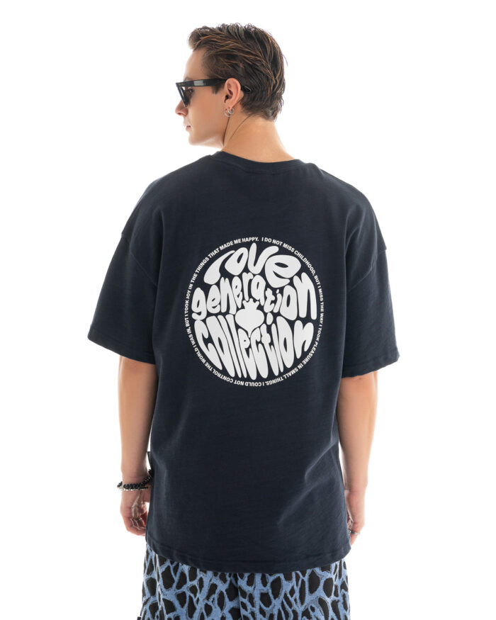 Oversized T-Shirt TLO415 Navy Blue