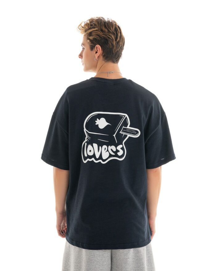 Oversized T-Shirt TLO416 Navy Blue