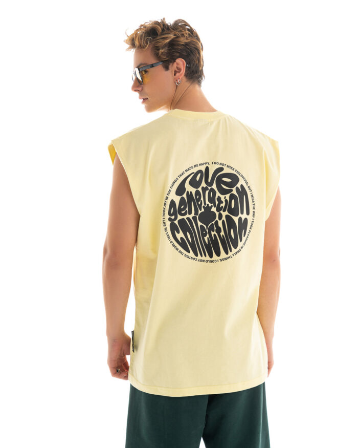 Oversized Vest V415 Banana