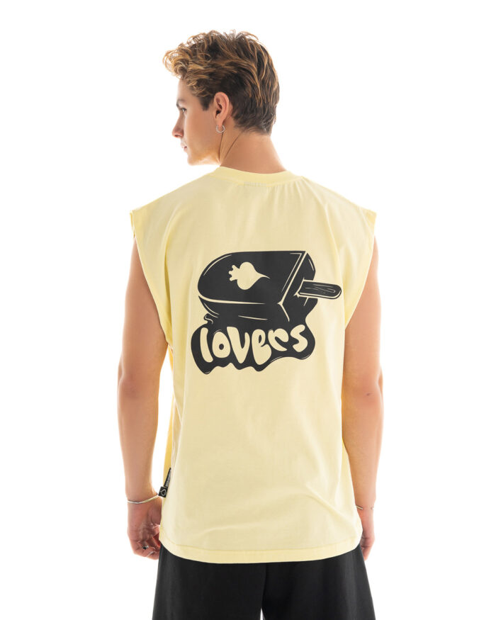 Oversized Vest V416 Banana