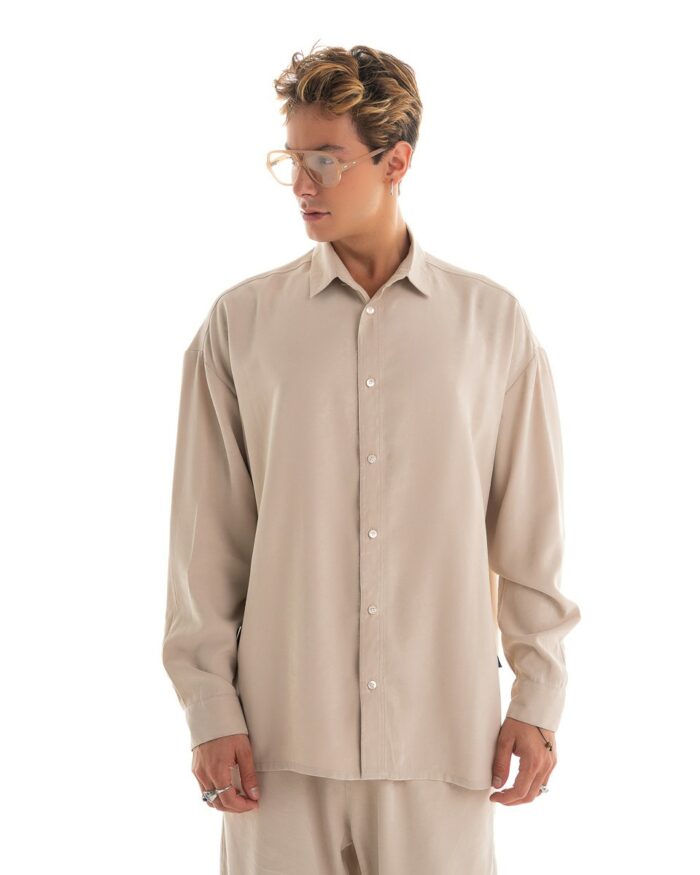 Oversized Shirt Beige Limited
