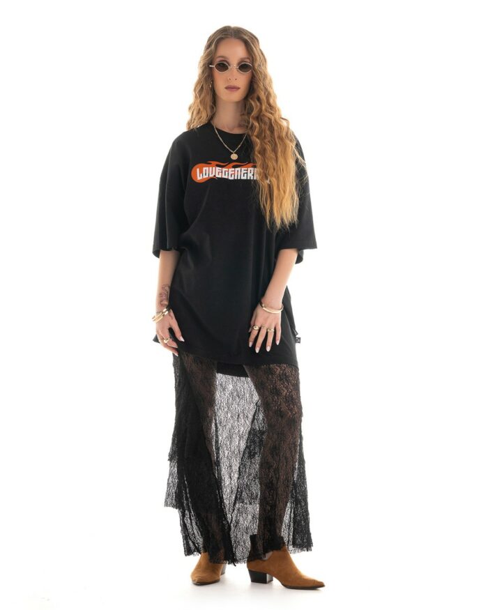 T-Shirt Boyfriend TLO412 Black
