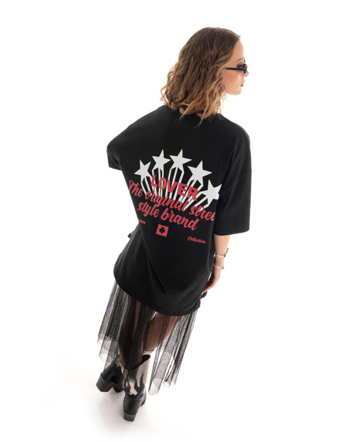 T-Shirt Boyfriend TLO418 Black