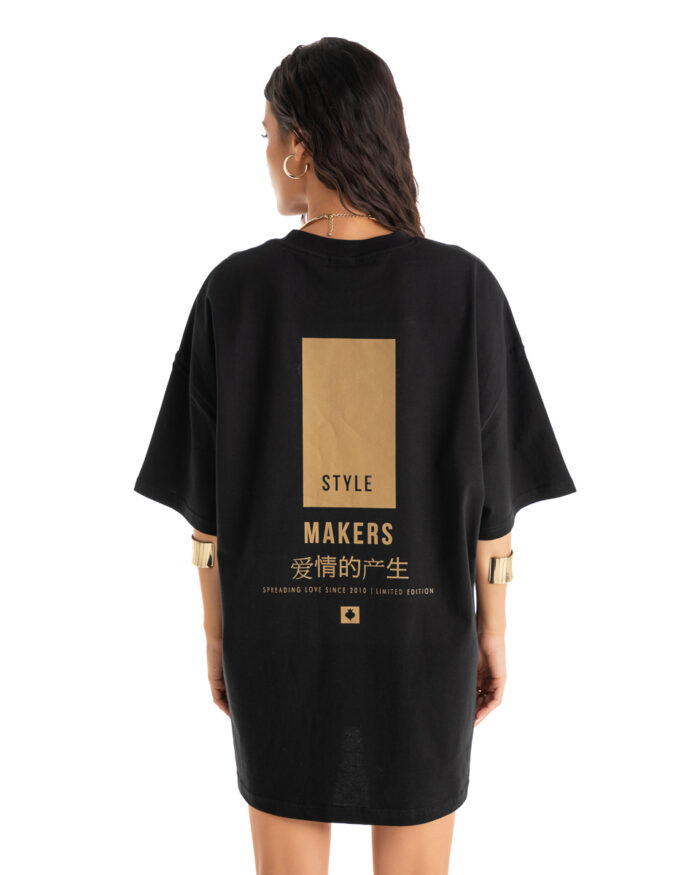 Boyfriend Oversized T-Shirt TLO131 Black
